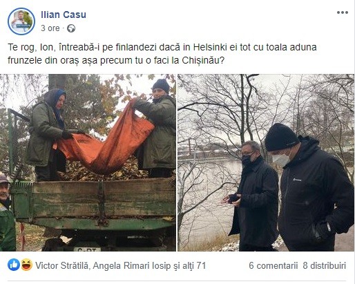 FOCUS // Un fost consilier municipal îl îndeamnă pe Ceban să întrebe filandezii dacă „adună gunoiul cu ȚOALA”